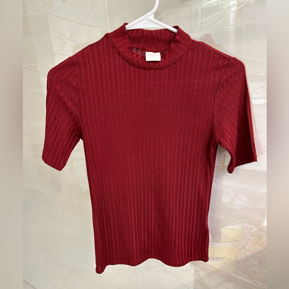 H&M Fitted Ribbed Top❤️